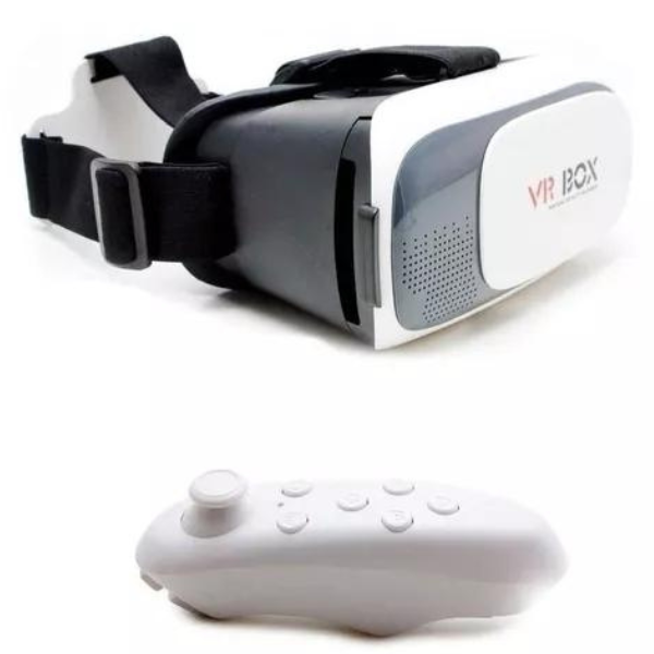 Óculos Vr Box 2.0 Realidade Virtual + Controle Cardboard 3d
