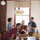 Ventilador Silencioso De Teto Lâmpada Luminária  Rgb Branco