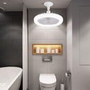 Ventilador Silencioso De Teto Lâmpada Luminária  Rgb Branco