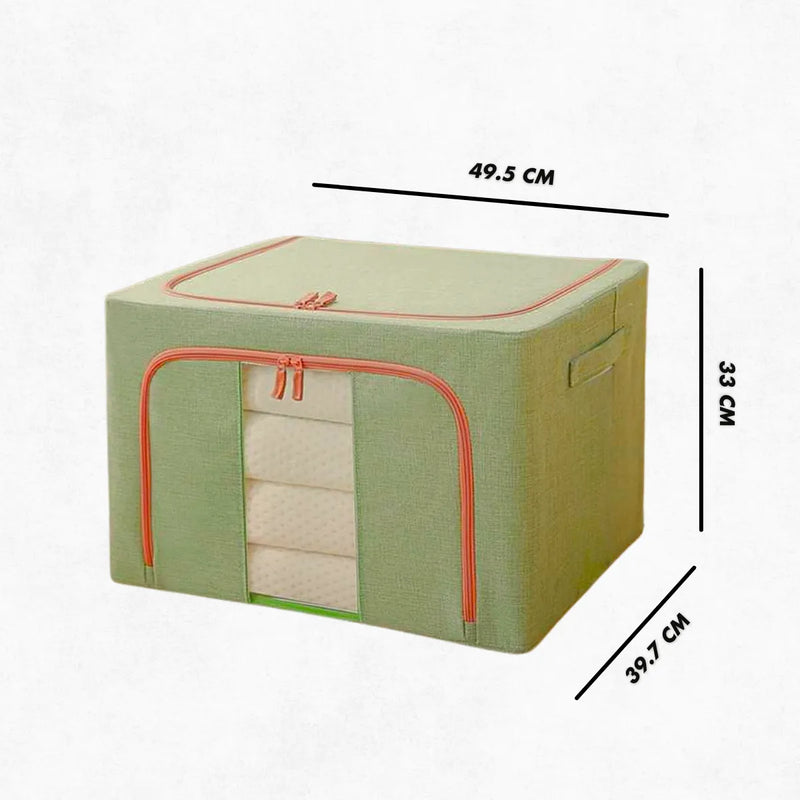 Caixa Organizadora De Roupas Multiuso Dobrável - VERDE