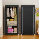 Guarda Roupa Closet Dobrável Org. com Capa de Tecido - Preto