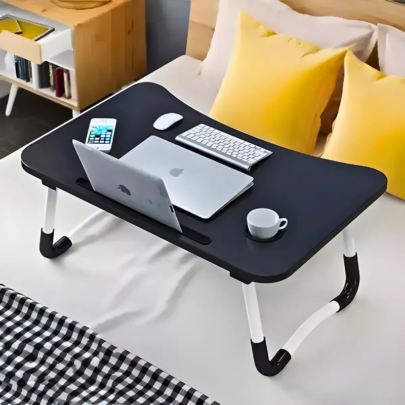 Mesa de Colo Portátil Dobrável Suporte Multiuso - PRETO