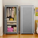 Guarda Roupa Dobrável Organizador com Capa de Tecido 1 Porta