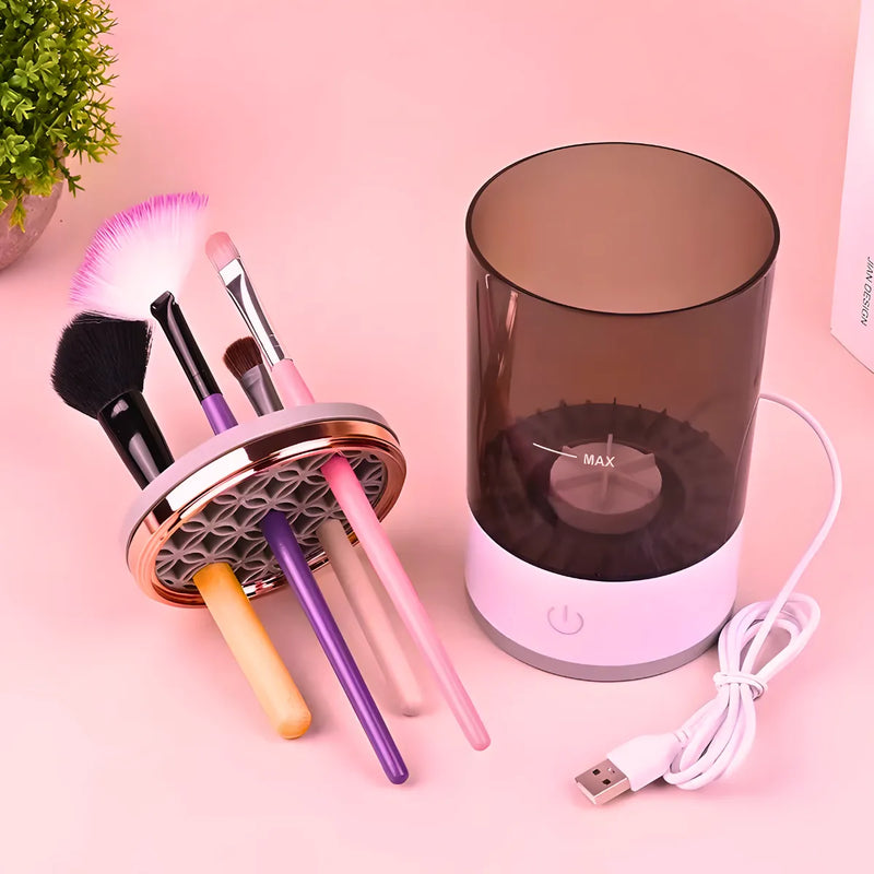 Limpador de Pinceis Maquiagem Secador Automático USB