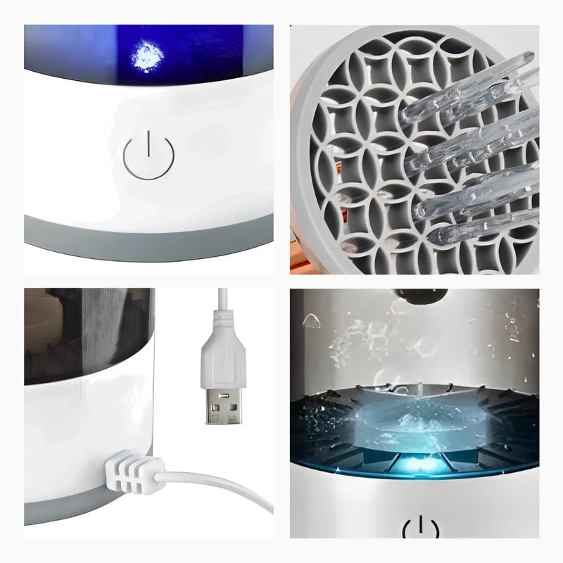 Limpador de Pinceis Maquiagem Secador Automático USB