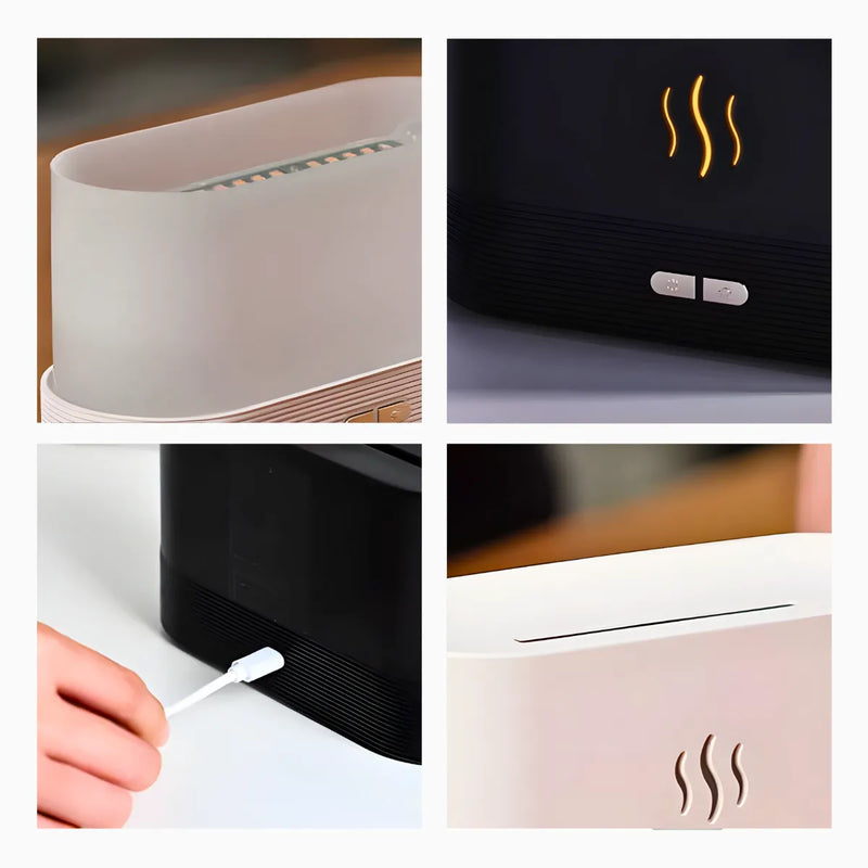 Difusor Aromatizador Chamas - PRETO