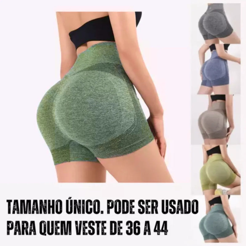 Short Feminino Empina Bumbum Verde