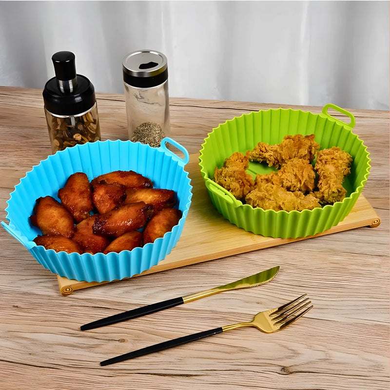 Forma de silicone reutilizável para fritadeira a ar Air Frye