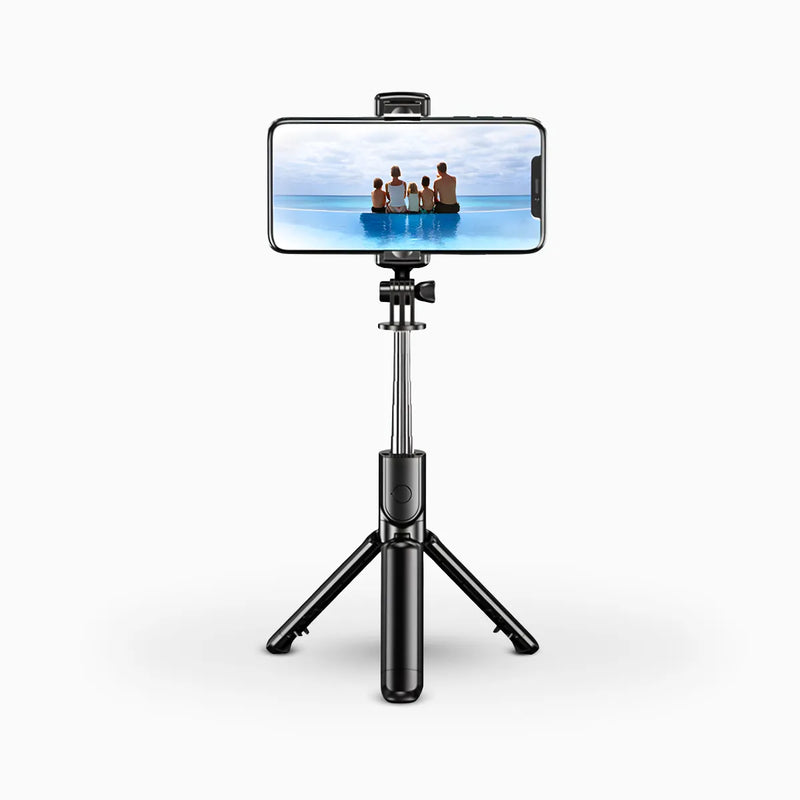 Bastão de Selfie com Tripé para Celular + Controle Disparado