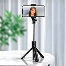 Bastão de Selfie com Tripé para Celular + Controle Disparado