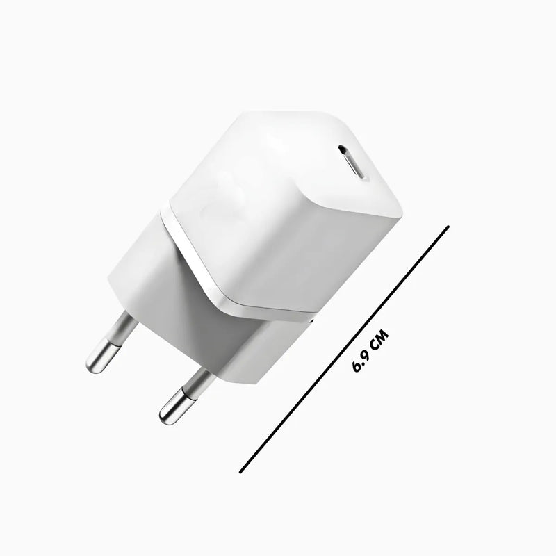 Carregador Turbo 20w USB Type C 2 em 1