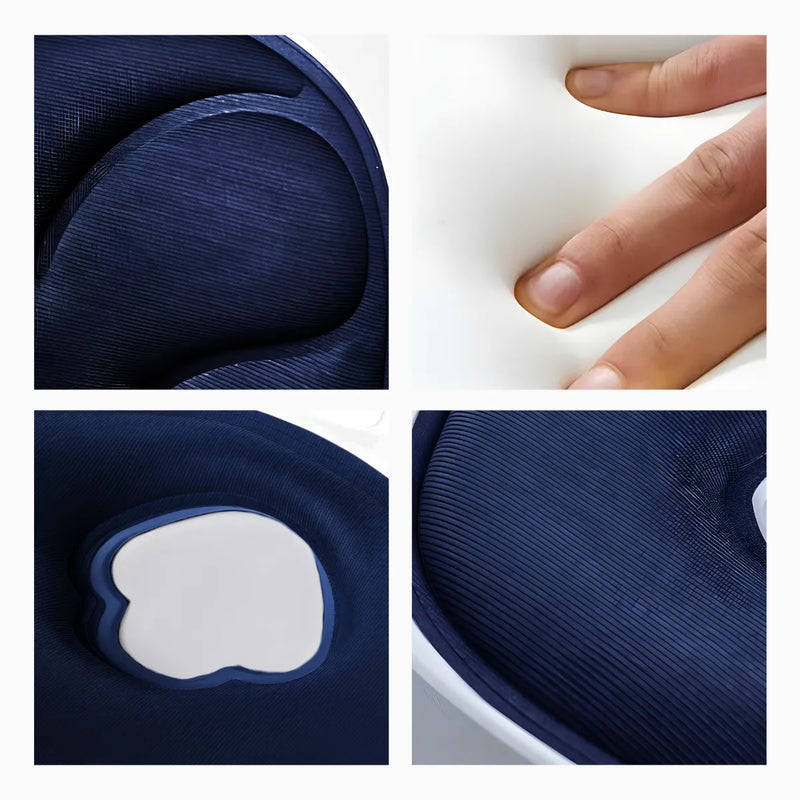 Almofada de Apoio Lombar Cadeira Correção de Coluna G - AZUL