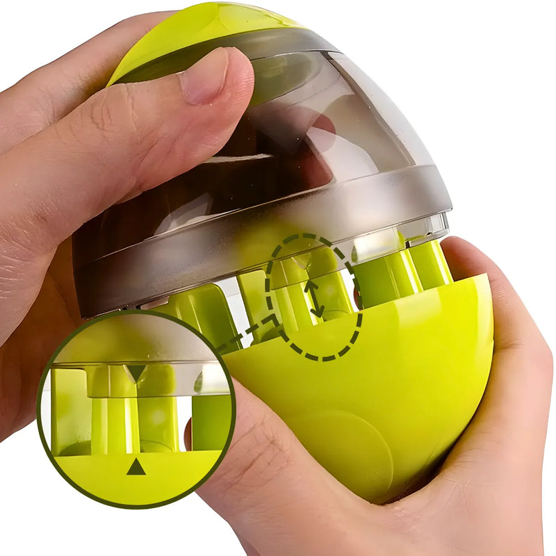 Brinquedo Interativo P/ Cães + Dispenser  P/ Petisco e Ração