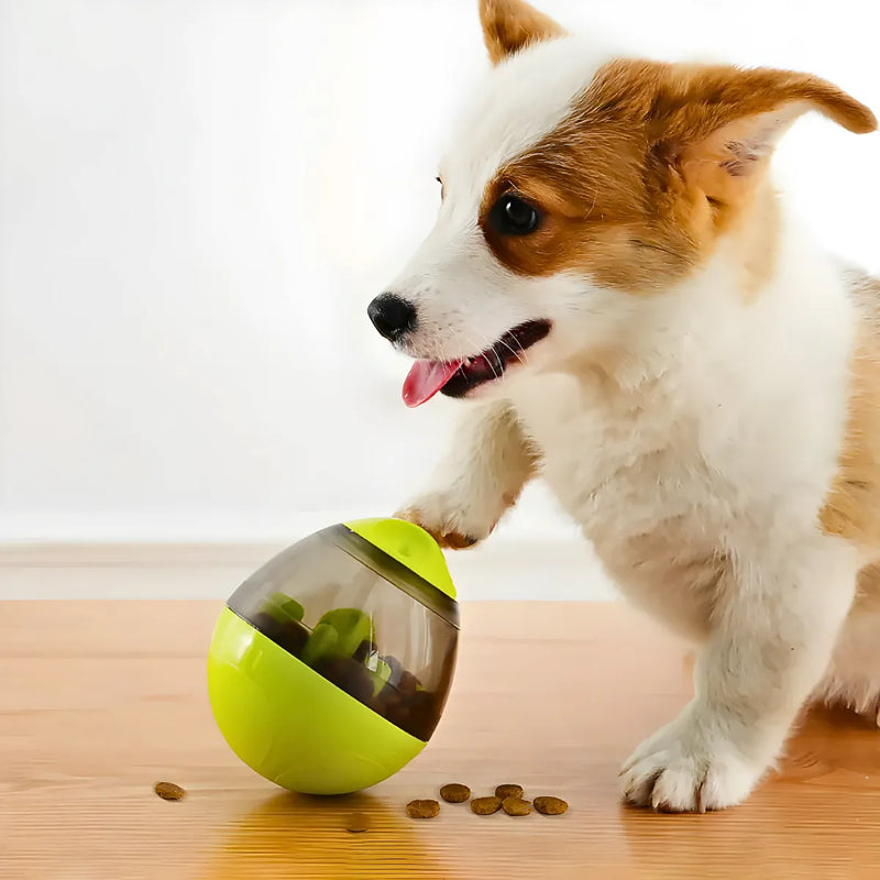 Brinquedo Interativo P/ Cães + Dispenser  P/ Petisco e Ração