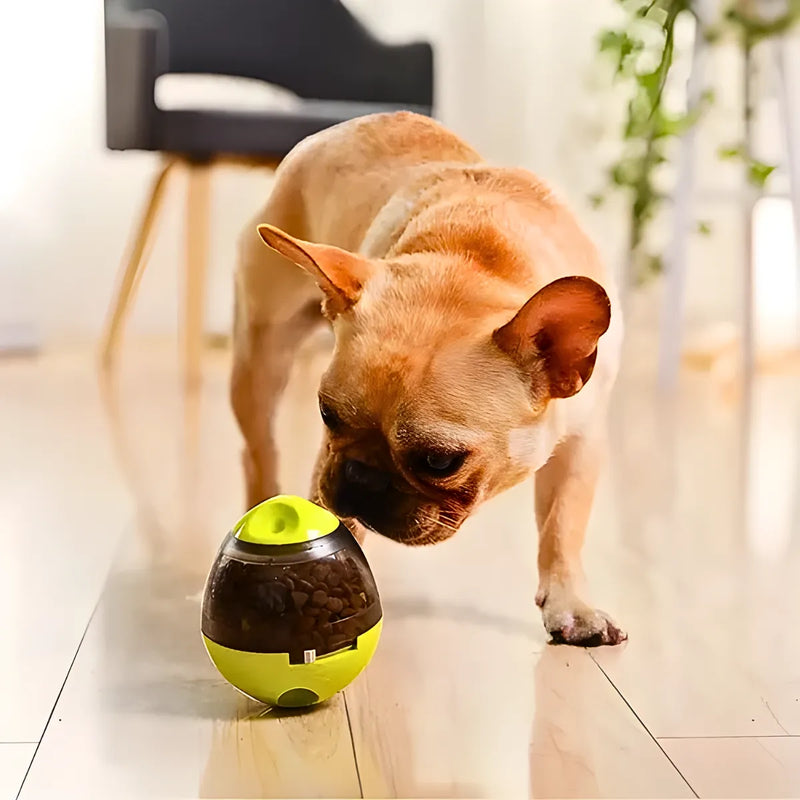 Brinquedo Interativo P/ Cães + Dispenser  P/ Petisco e Ração