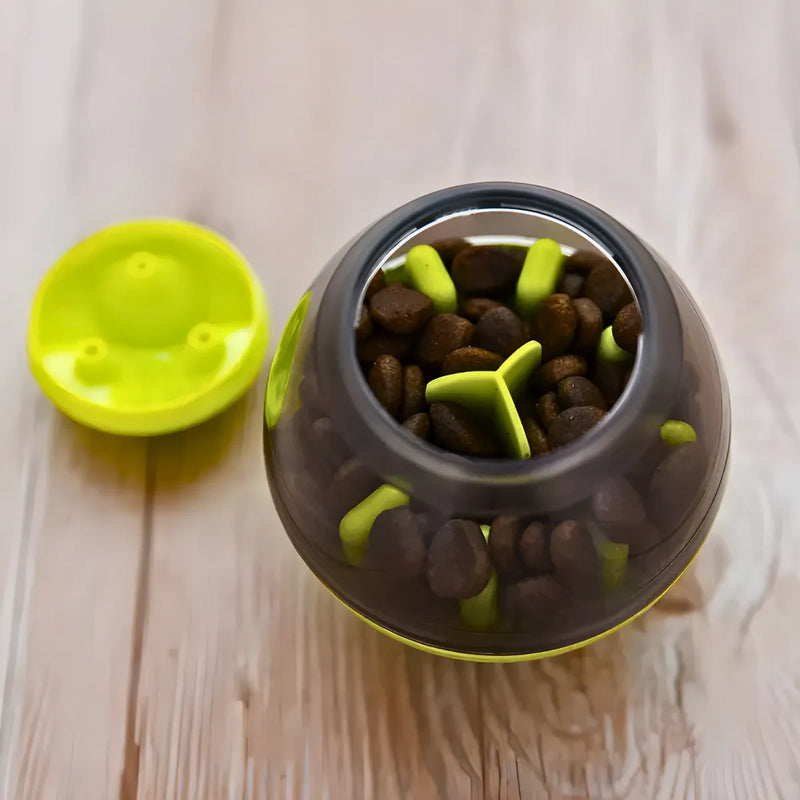 Brinquedo Interativo P/ Cães + Dispenser  P/ Petisco e Ração