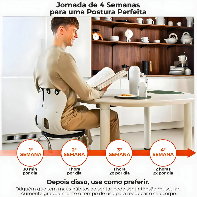 Almofada de Apoio Lombar Cadeira Correção de Coluna G - AZUL