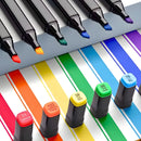 Conjunto De Canetas Marc. Permanente Ponta Dupla 100 Cores