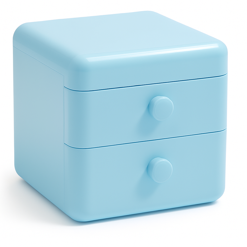 Mini Gaveta de Armazenamento Organizadora -Azul