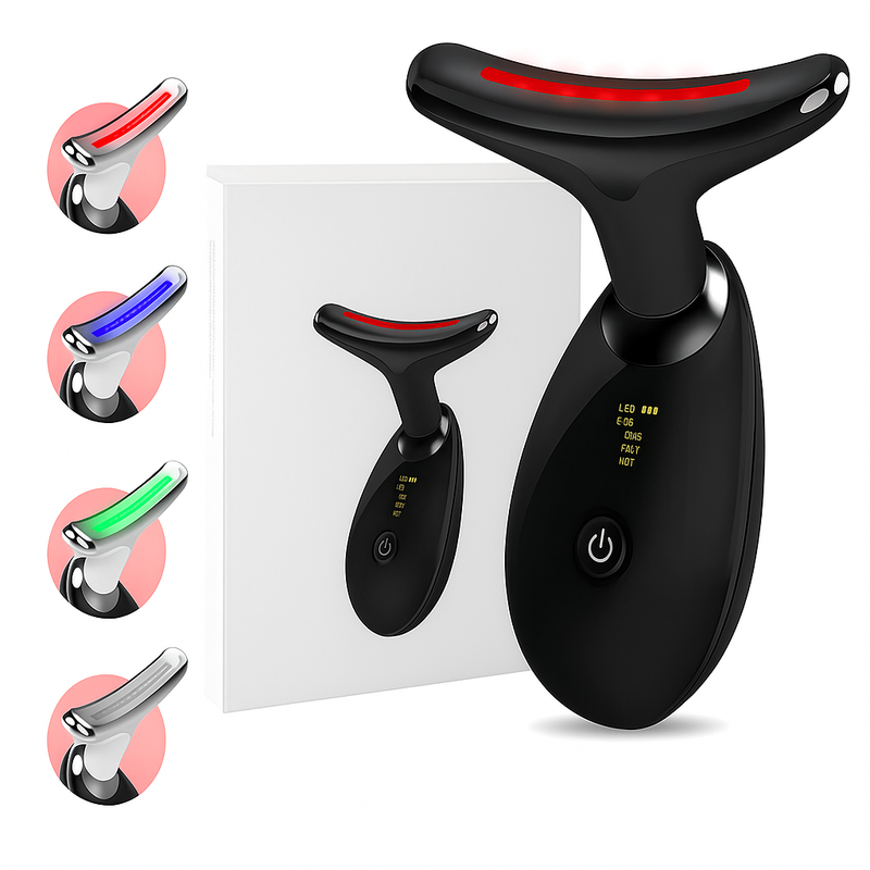 Massageador Facial Eletrico Pescoço Led Lift  Anti Rugas Usb