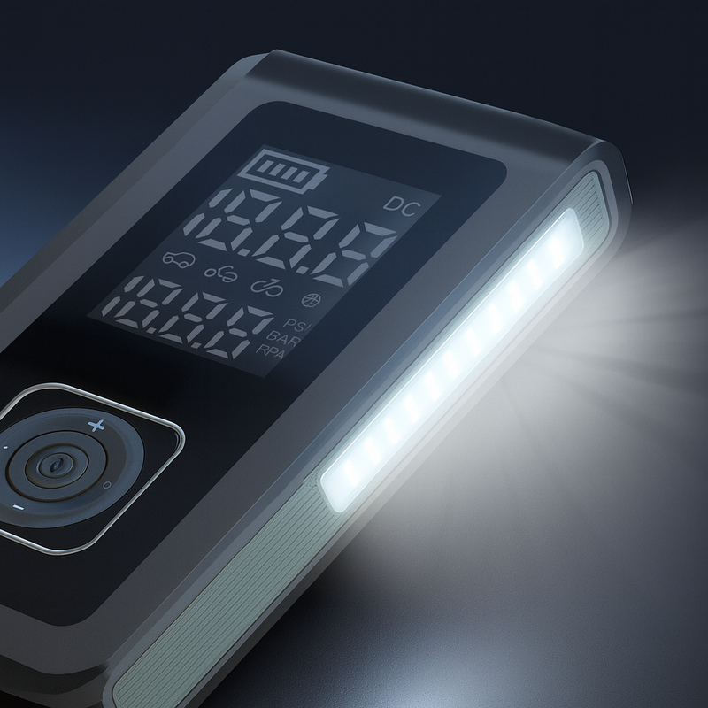 Auxiliar de Partida de Emergência e Compressor de Ar