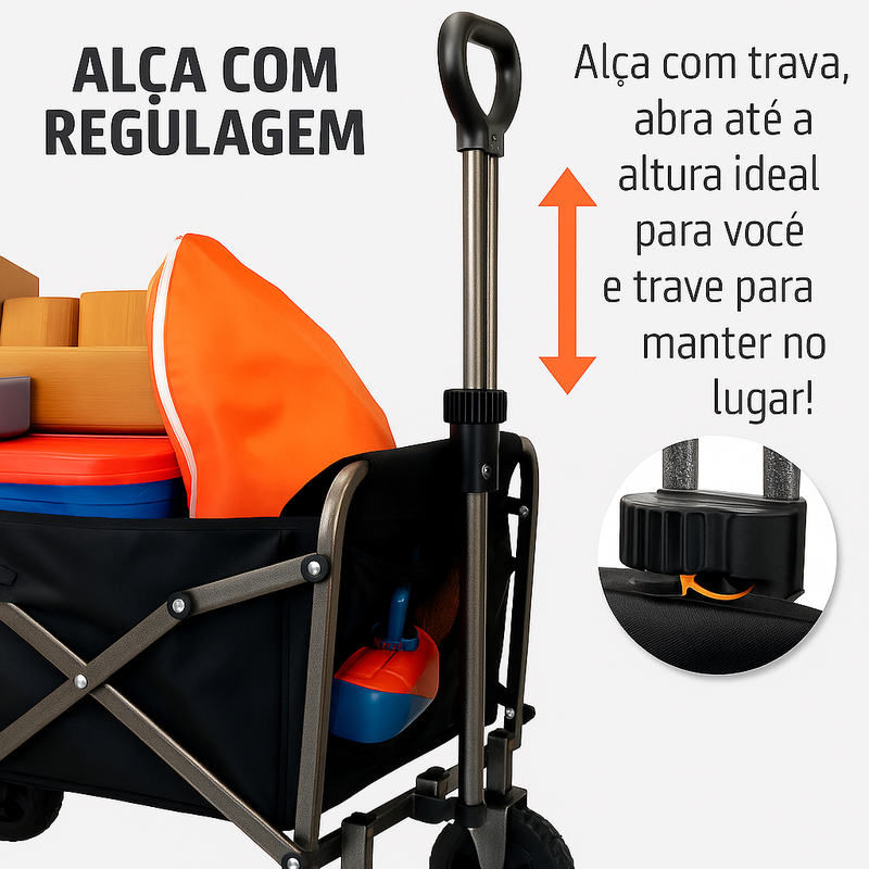 Carrinho de Carga Camping 100kg