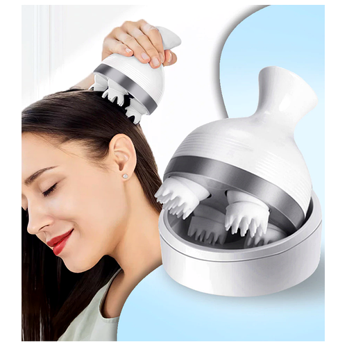 Massageador De Cabeça e Corpo Branco