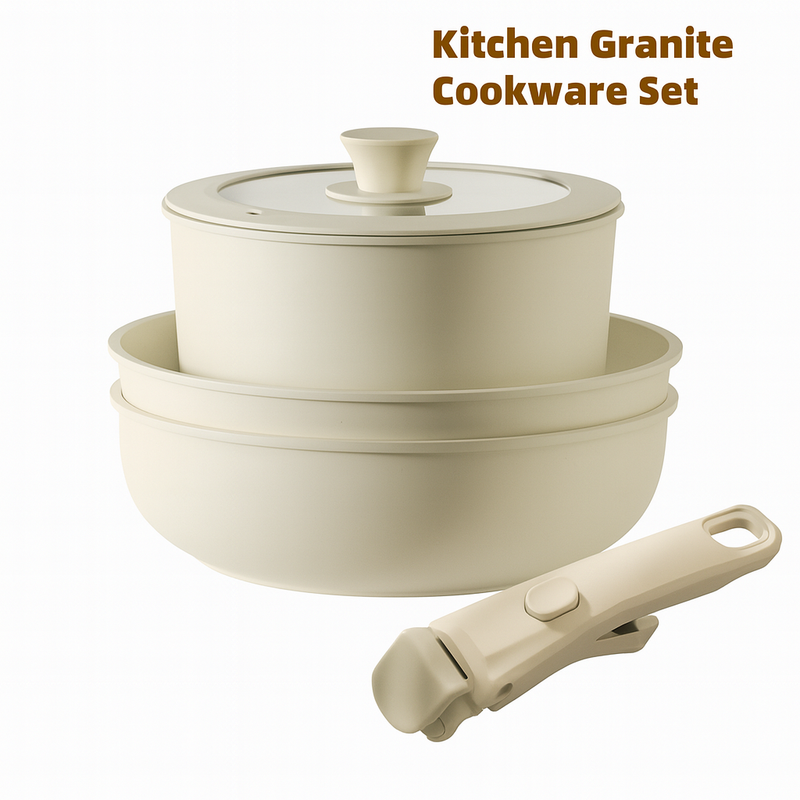 Jogo Panelas Cerâmica Antiaderente Cabo Removível 18 Peças