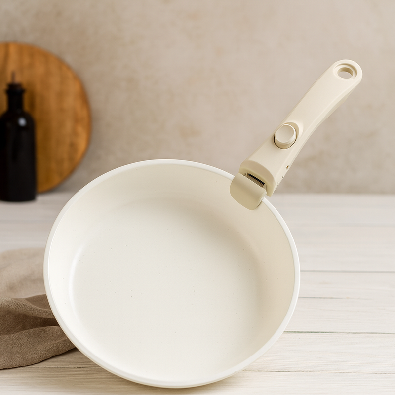 Jogo Panelas Cerâmica Antiaderente Cabo Removível 18 Peças