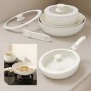 Jogo Panelas Cerâmica Antiaderente Cabo Removível 18 Peças