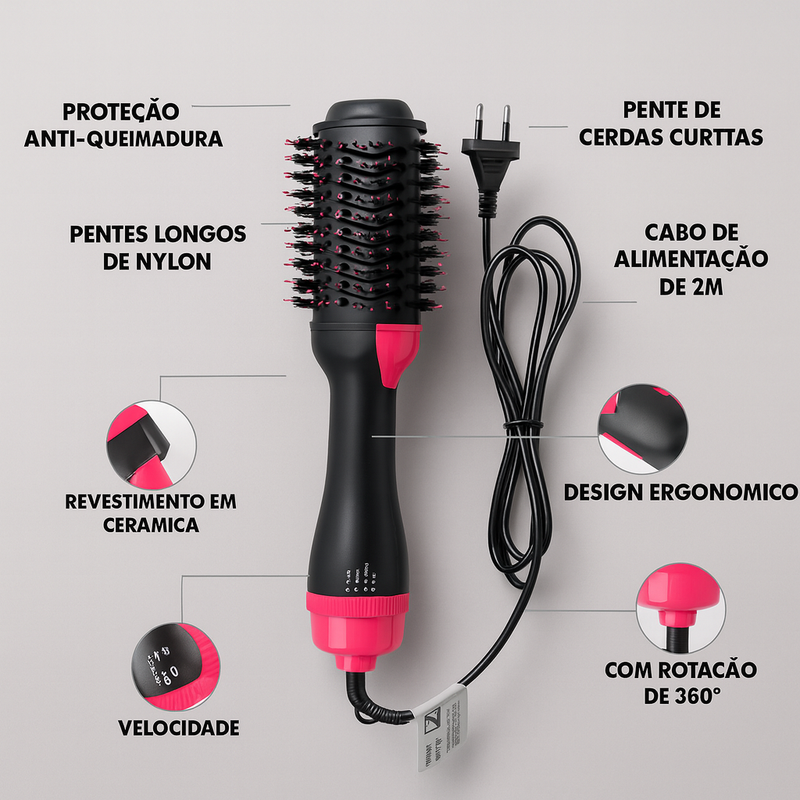 Escova Secadora Alisadora