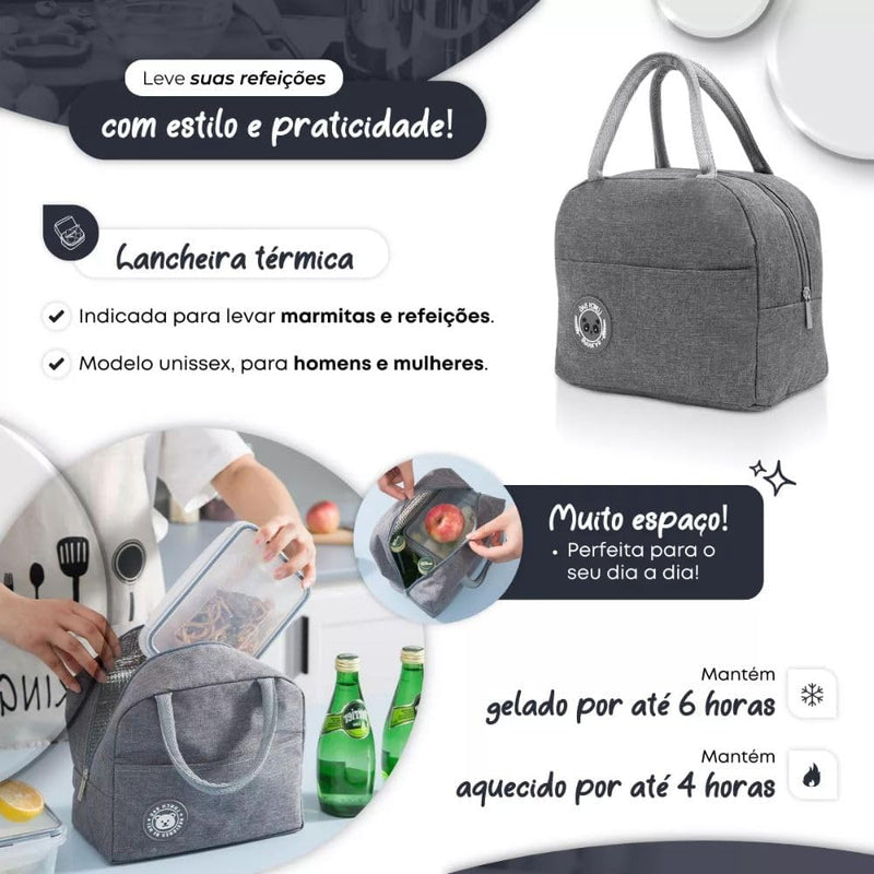 Bolsa Térmica Lancheira Preto