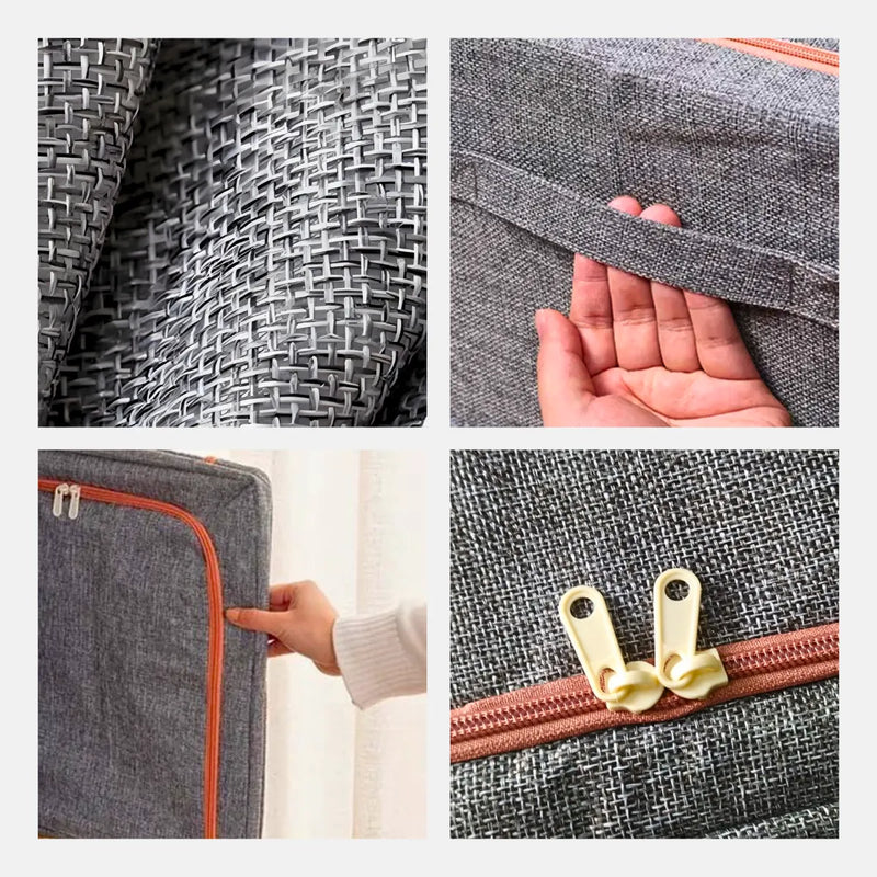 Caixa Organizadora De Roupas Multiuso Dobrável - BEGE