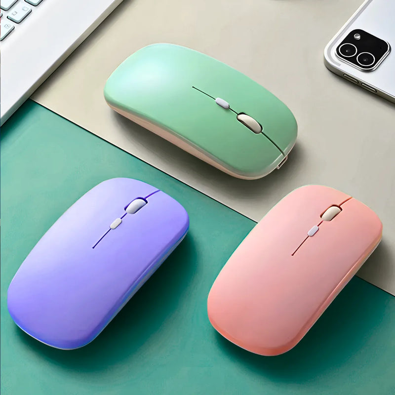 Teclado Sem Fio Bluetooth Recarregável Com Mouse