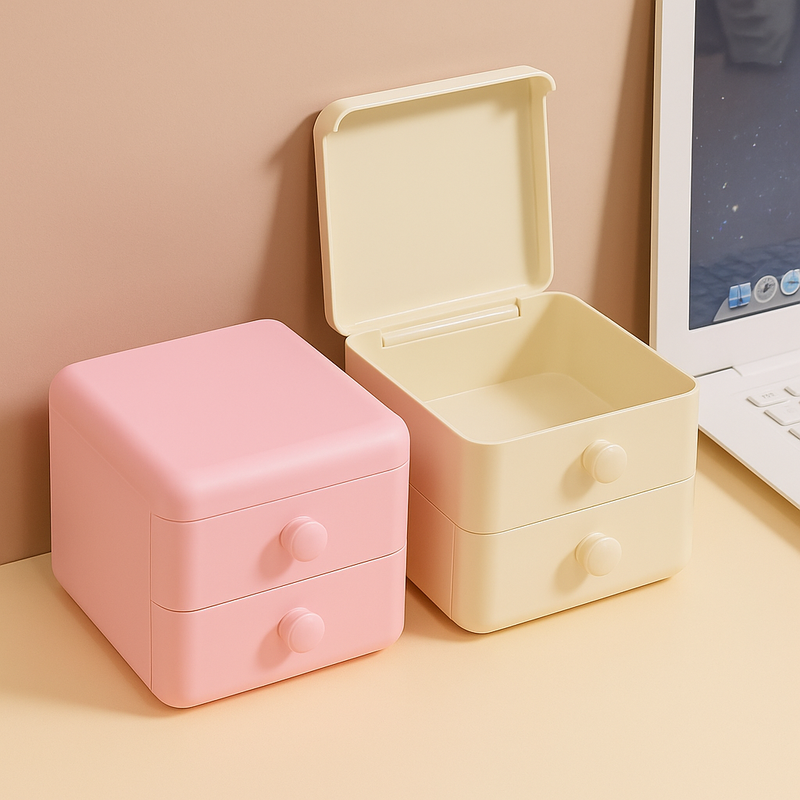 Mini Gaveta de Armazenamento Organizadora -Azul