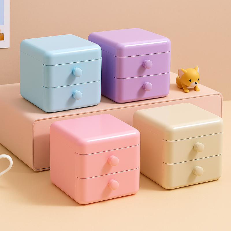 Mini Gaveta de Armazenamento Organizadora -Azul