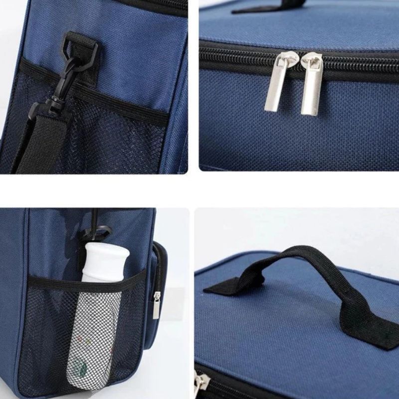 Bolsa Térmica Média Portátil Azul Claro